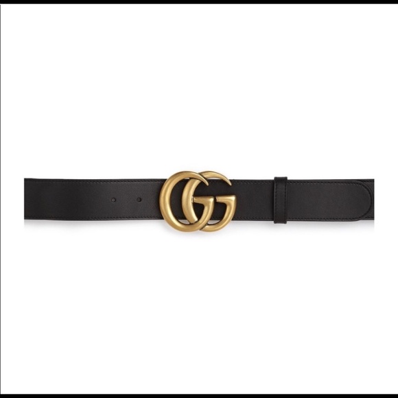 Gucci Accessories - Gucci Leather Belt with Double G Buckle. Size 95cm